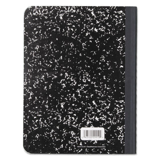 Mead® Composition Book, Wide/Legal Rule, Black Cover, 9.75 x 7.5, 100 Sheets (MEA09910)