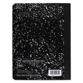 Mead® Square Deal Composition Book, Medium/College Rule, Black Cover, 9.75 x 7.5, 100 Sheets (MEA09932)