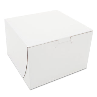 SCT® White One-Piece Non-Window Bakery Boxes, 6 x 6 x 4, White, Paper, 250/Bundle (SCH0909)