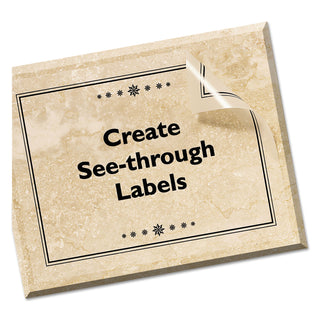 Avery® Matte Clear Shipping Labels, Inkjet Printers, 8.5 x 11, Clear, 25/Pack (AVE8665)