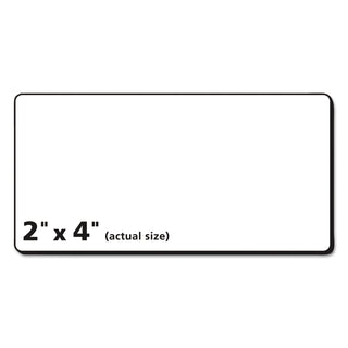 Avery® Easy Peel Mailing Labels for Inkjet Printers, 2"x4", Clear, 100 per Pack (AVE18663)