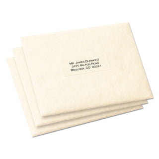 Avery® Matte Clear Easy Peel Mailing Labels w/ Sure Feed Technology, Laser Printers, 1 x 2.63, Clear, 30/Sheet, 10 Sheets/Pack (AVE15660)