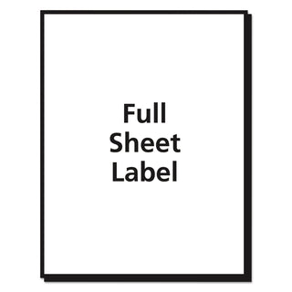 Avery® Matte Clear Shipping Labels, Inkjet Printers, 8.5 x 11, Clear, 25/Pack (AVE8665)