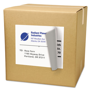Avery® Shipping Labels with TrueBlock Technology, Inkjet Printers, 8.5 x 11, White, 25/Pack (AVE08165)
