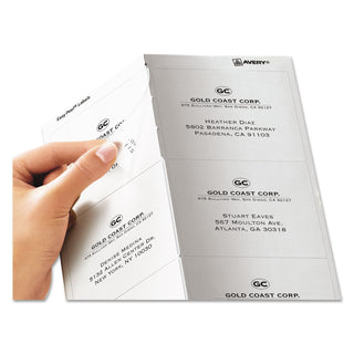 Avery® Matte Clear Easy Peel Mailing Labels w/ Sure Feed Technology, Laser Printers, 3.33 x 4, Clear, 6/Sheet, 50 Sheets/Box (AVE5664)