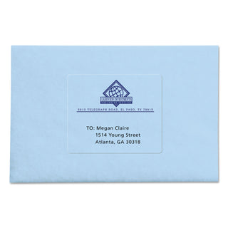Avery® Easy Peel Mailing Labels for Inkjet Printers, 3 1/3"x4", Clear, 60 per Pack (AVE18664)
