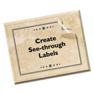 Avery® Easy Peel Mailing Labels for Inkjet Printers, 8 1/2"x11", Clear, 10 per Pack (AVE18665)