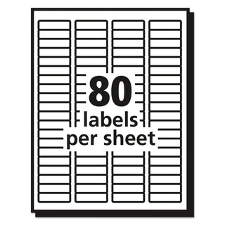 Avery® Matte Clear Shipping Labels, Inkjet Printers, 8.5 x 11, Clear, 25/Pack (AVE8665)