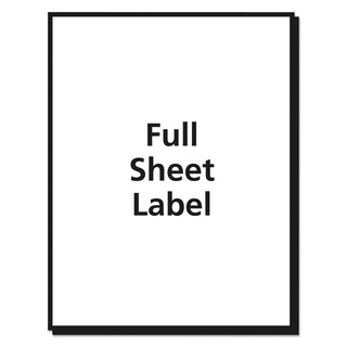 Avery® Easy Peel Mailing Labels for Inkjet Printers, 8 1/2"x11", Clear, 10 per Pack (AVE18665)