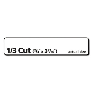 Avery® EcoFriendly Permanent File Folder Labels, 0.66 x 3.44, White, 30/Sheet, 25 Sheets/Pack (AVE48266)