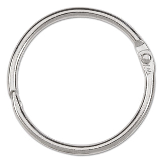 ACCO Metal Book Rings, 1 1/2" Diameter, 100 Rings/Box (ACC72204)