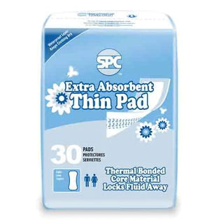 SPC Incontinence Liner 12 Inch Length Moderate Absorbency Thermal Bonded Core One Size Fits Most (1122832_CS)