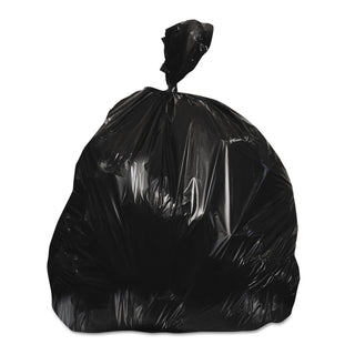 Heritage High-Density Waste Can Liners, 45 gal, 22 microns, 48" x 40", Black, 150/Carton (HERZ8048WKR01)