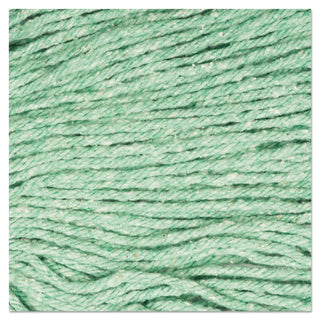 Boardwalk® Super Loop Wet Mop Head, Cotton/Synthetic Fiber, 5" Headband, Medium Size, Green, 12/Carton (BWK502GNCT)