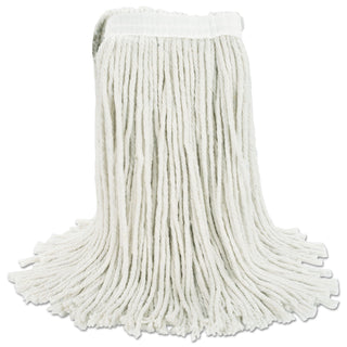 Boardwalk® Cut-End Wet Mop Head, Cotton, No. 16 Size, White (BWK2016CEA)