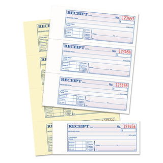 TOPS™ Money and Rent Receipt Books, Two-Part Carbonless, 2.75 x 7.13, 4/Page, 400 Forms (TOP46816)
