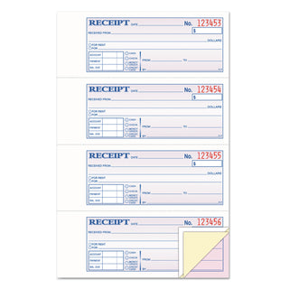 TOPS™ Money/Rent Receipt Books, Three-Part Carbonless, 2.75 x 7.13, 4/Page, 100 Forms (TOP46808)