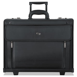 SOLO® Classic Rolling Catalog Case, 16", 18" x 8" x 14", Black (USLPV784)