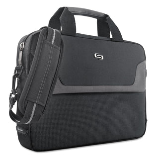 SOLO® Pro Slim Brief, 16", 15 1/2" x 2" x 11 1/2", Black (USLCLA1164)