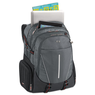 SOLO® Active Laptop Backpack, 17.3", 12 1/2 x 6 1/2 x 19, Black (USLACV7004)