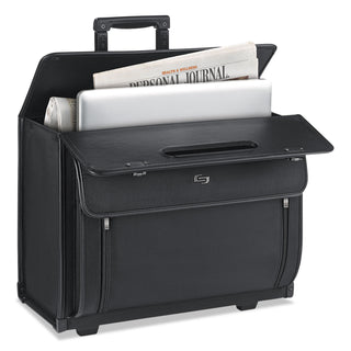 SOLO® Classic Rolling Catalog Case, 16", 18" x 8" x 14", Black (USLPV784)