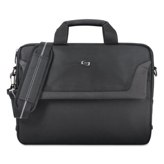 SOLO® Pro Slim Brief, 16", 15 1/2" x 2" x 11 1/2", Black (USLCLA1164)