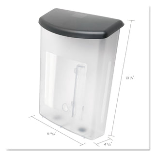 deflecto® Outdoor Literature Box, 10w x 4.5d x 13.13h, Clear/Black (DEF790901)