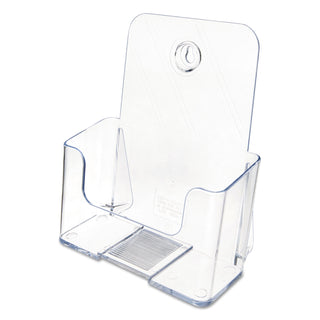 deflecto® DocuHolder for Countertop/Wall-Mount, Booklet Size, 6.5w x 3.75d x 7.75h, Clear (DEF74901)