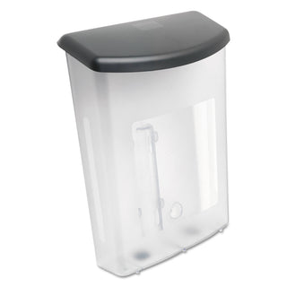 deflecto® Outdoor Literature Box, 10w x 4.5d x 13.13h, Clear/Black (DEF790901)