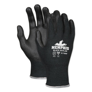 MCR™ Safety Kevlar Gloves 9178NF, Kevlar/Nitrile Foam, Black, Large (CRW9178NFL)