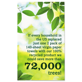 Seventh Generation® 100% Recycled Paper Towel Rolls, 2-Ply, 11 x 5.4 Sheets, 140 Sheets per Roll, 6 Roll Pack, 840 Sheets Total  (SEV13731PK) (SEV13731)