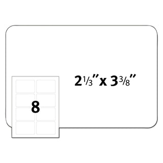 Avery® Flexible Adhesive Name Badge Labels, 3.38 x 2.33, White, 160/Pack (AVE8395)