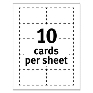 Avery® Clean Edge Business Cards, Laser, 2 x 3 1/2, White, 1000/Box (AVE5874)