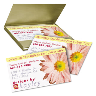 Avery® Print-to-the-Edge True Print Business Cards, Inkjet, 2x3 1/2, Wht, 160/Pk (AVE8869)
