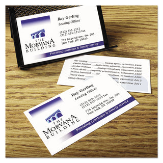 Avery® True Print Clean Edge Business Cards, Inkjet, 2 x 3 1/2, White, 200/Pack (AVE8871)