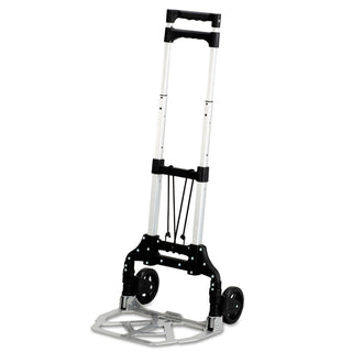 Safco® Stow and Go Cart, 110 lb Capacity, 15.25 x 16 x 39, Aluminum (SAF4049) (SAF4049)