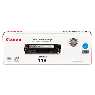 Canon® 2661B001 (118) Toner, 2900 Page-Yield, Cyan (2661B001)
