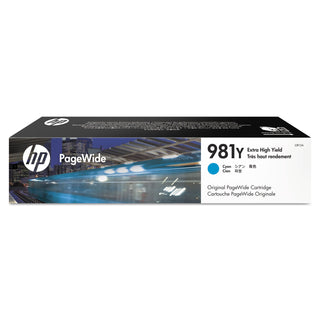 HP 981Y, (L0R13A) Extra High Yield Cyan Original PageWide Cartridge (HEWL0R13A)