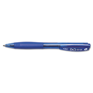 BIC® BU3 Retractable Ballpoint Pen, Bold 1 mm, Blue Ink/Barrel, Dozen (BICBU311BE)