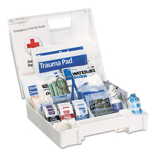 First Aid Only™ ANSI 2015 Compliant Class A+ Type I and II First Aid Kit for 25 People, 141 Pieces, Plastic Case (FAO90589)