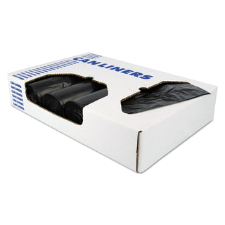 Heritage X-Liner Reprocessed Liners, 60 gal, 1.7 mil, 38" x 58", Black, 100/Carton (HERX7658WKR01)