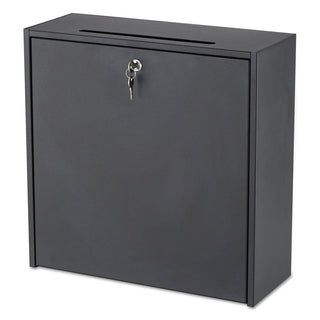 Safco® Wall-Mountable Interoffice Mailbox, 18w x 7d x 18h, Black (SAF4259BL)