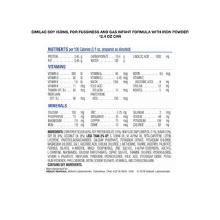 Similac® Soy Isomil® Infant Formula Unflavored 12.4 oz. Can Powder Soy Galactosemia / Lactose Intolerance (746697_EA)