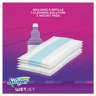 Swiffer® WetJet Mopping System, 46" Handle, Silver/Purple, 1 Per Box (PGC92811KT) (PGC92811KT)