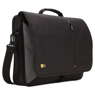 Case Logic® Laptop Messenger, Fits Devices Up to 17", Dobby Nylon, 3.37 x 17.75 x 13.75, Black (CLG3201140)