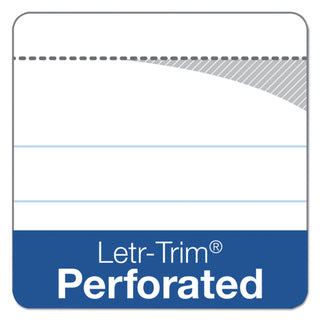 TOPS™ Docket Ruled Perforated Pads, Narrow Rule, 50 White 5 x 8 Sheets, 6/Pack (TOP63366)