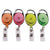 Advantus Carabiner-Style Retractable ID Card Reel, 30" Extension, Assorted Neon, 20/Pack (AVT91119)