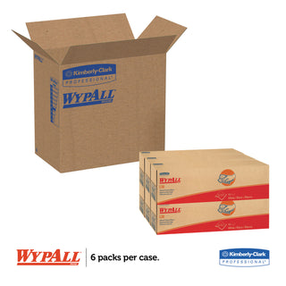 WypAll® L30 Towels, POP-UP Box, 9.8 x 16.4, White, 120/Box, 6 Boxes/Carton (05816KIM)