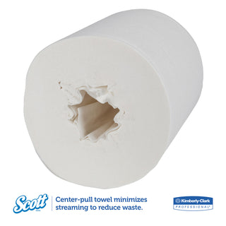 Scott® Essential Center-Pull Towels, Absorbency Pockets, 2-Ply, 8 x 15, White, 500/Roll, 4 Rolls/Carton (KIM01010)