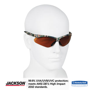 KleenGuard™ Nemesis Safety Glasses, Camo Frame, Bronze Lens (KCC19644)